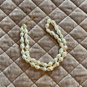 Tuckernuck Cream Baroque Pearl Necklace